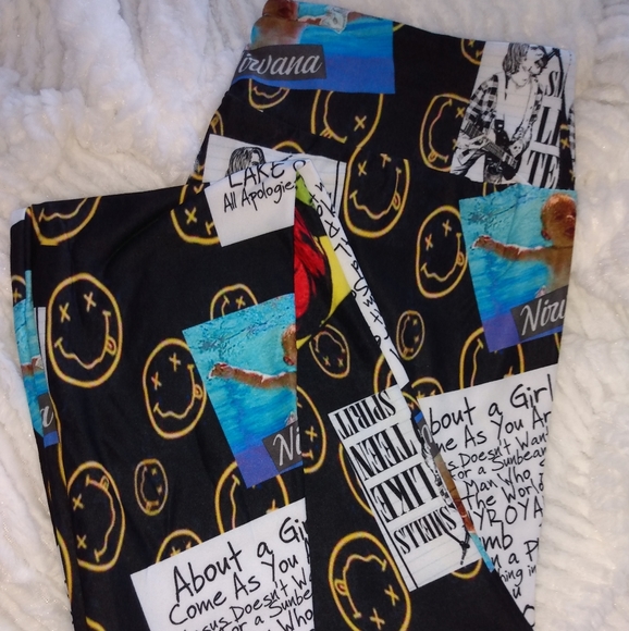 Nirvana, Kurt Cobain custom Leggings TC 14-24 - Picture 3 of 4
